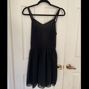 Black Cross-Back Dress